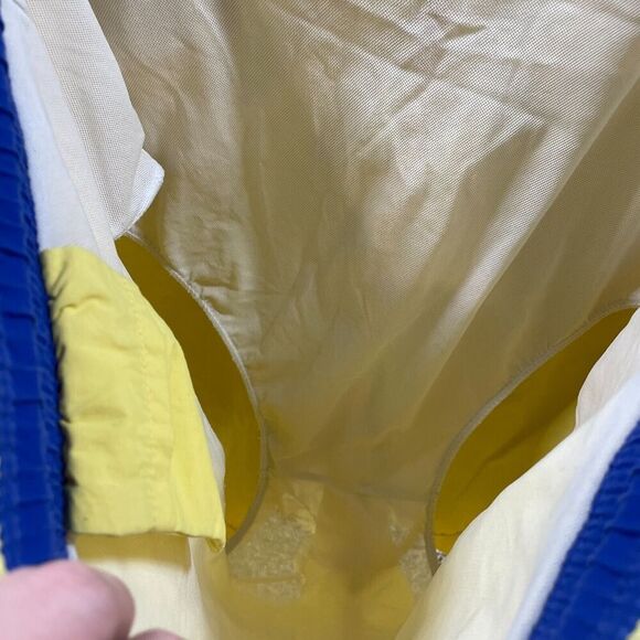 Vintage Polo Ralph Lauren Swim Trunks Men 2XL XXL Yellow Pockets Swimwear Shorts - Picture 9 of 12